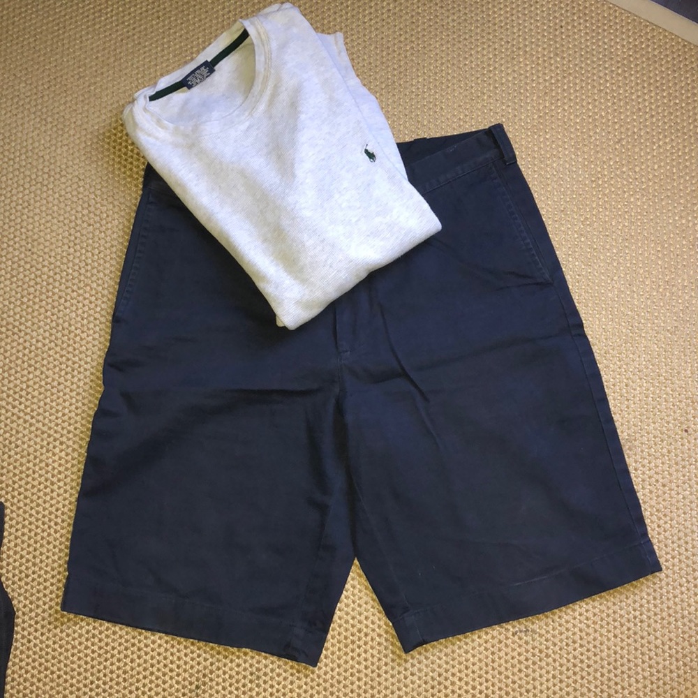 J. Crew navy chino shorts